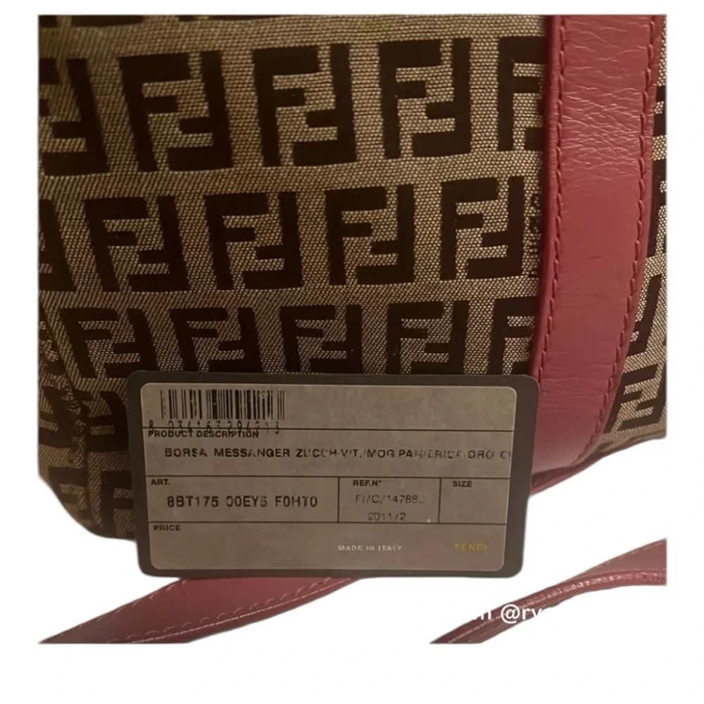 FENDI Tan and Pink Crossbody Bag - Picture 9 of 15